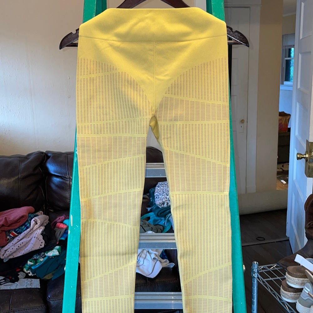 High Waisted Seamless Jacquard Leggings